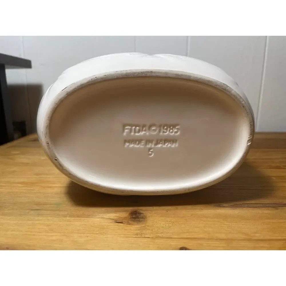 Vintage FTDA 1985 Ceramic Basket